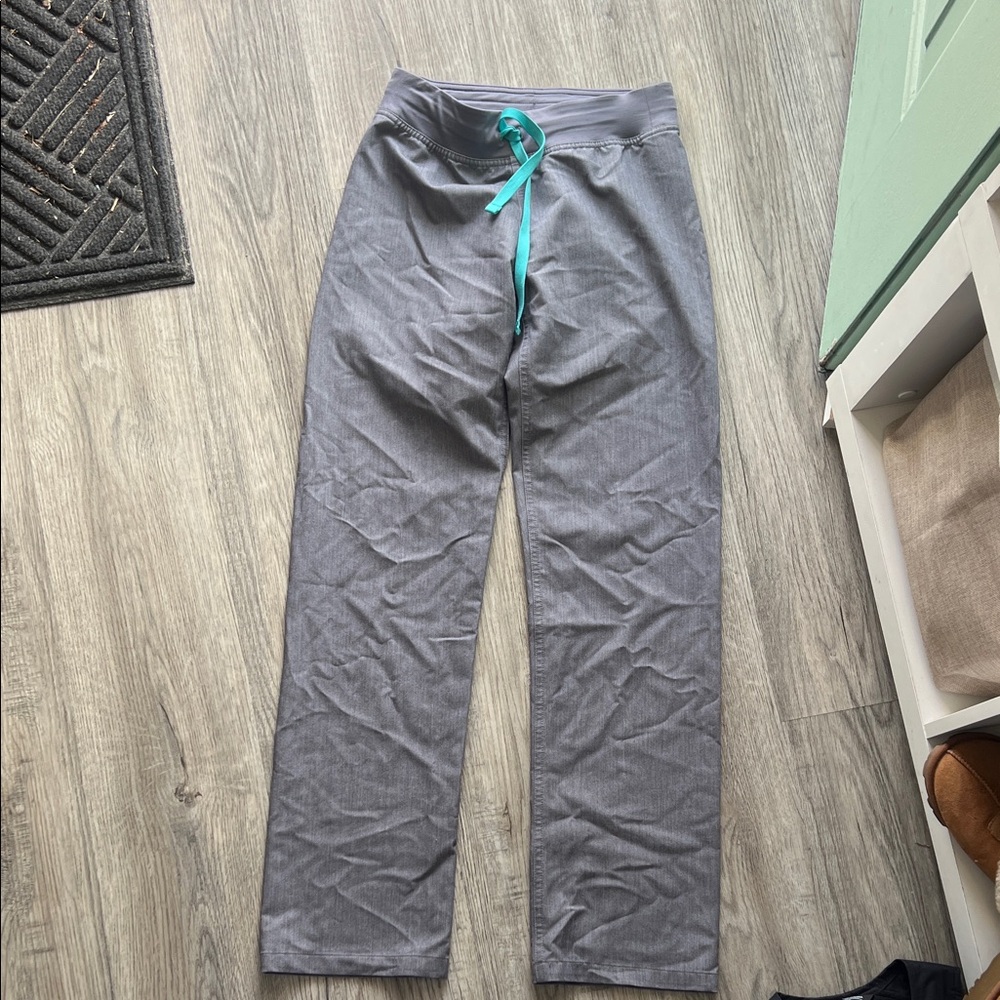 Gray fig scrub pants